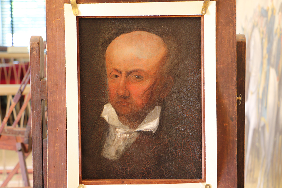 Self-Portrait of man with obvious fading