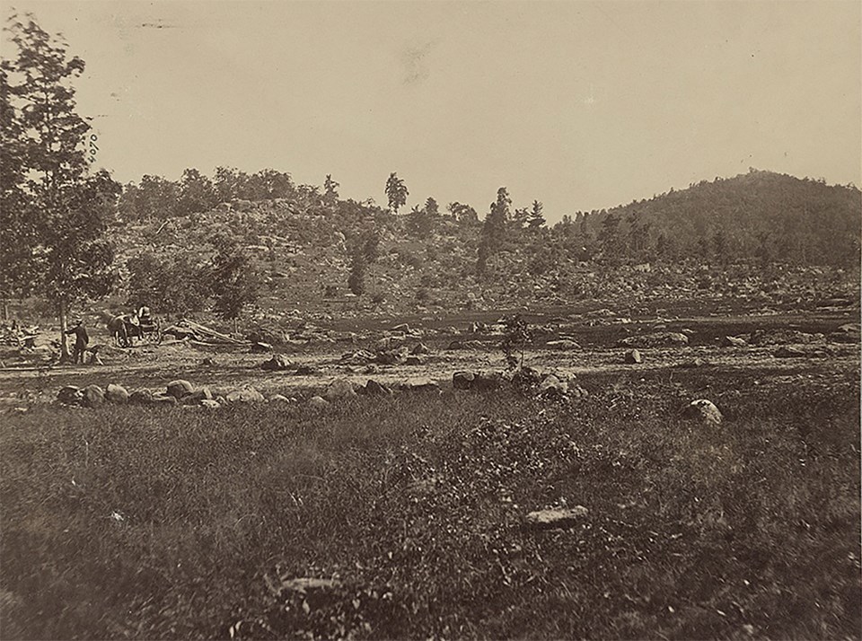 Little Round Top Then and Now Gettysburg National Military Park (U.S