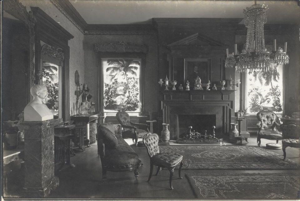 Historic image of the drawing room taken in 1908.