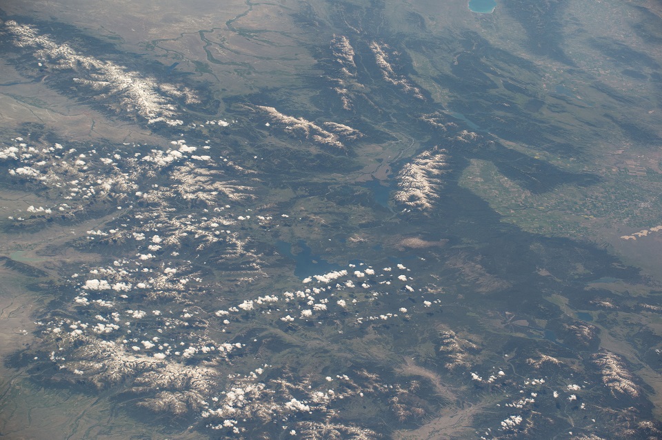 Aerial view of Yellowstone National Park