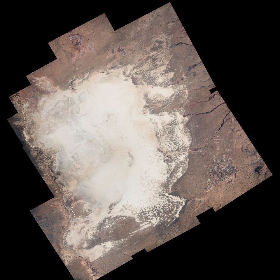 Aerial view of White Sands National Monument