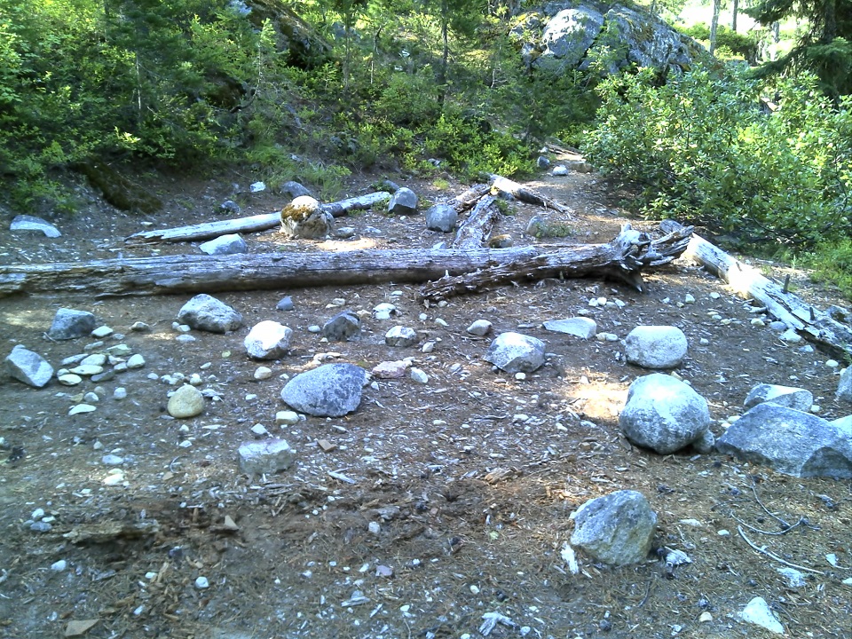North Fork Campground revegetation area before planting.