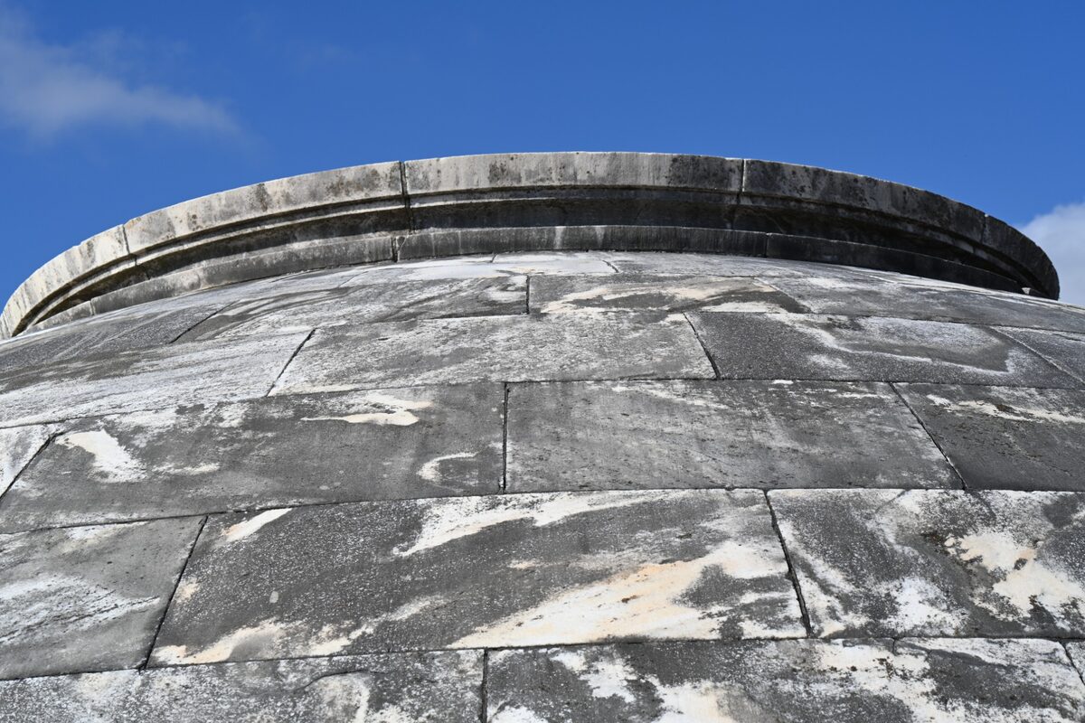 Illinois Monument Dome Before Restoration