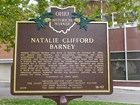 Historical marker to Natalie Clifford Barney, Dayton, Ohio.