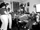 A birthday party for Mabel Hampton at the Lesbian Herstory Archives