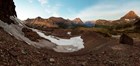 The terminal moraine of the Clemets Glacier (Glacier National Park, MT)
