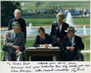 President Bush signing the 1990 Americans with Disabilities Act. 