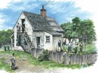 Artist's Reconstruction of the Sarah Whitby House.