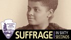 Ida B. Wells-Barnett Suffrage in Sixty Seconds logo