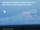 Geolinguistic Evidence of Dene Presence at High-water Levels of Glacial Lake Atna