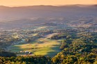 An aerial view of the Shenandoah Valley, which the heritage trail will wind through.