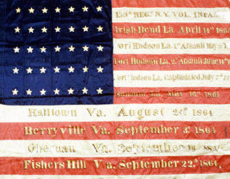 Photo of American Flag displaying 35 stars.