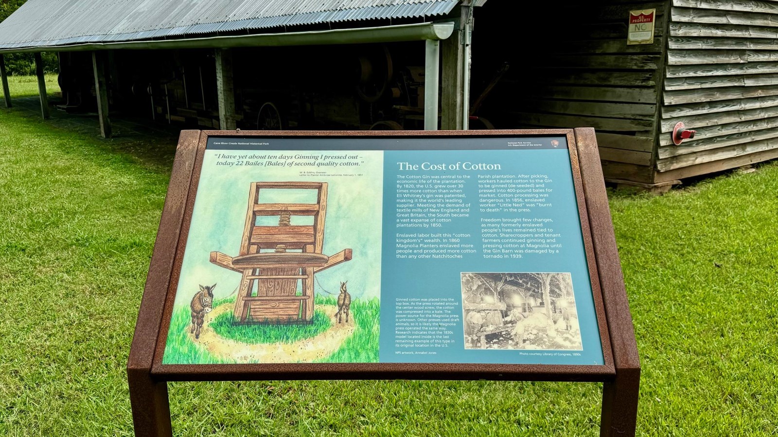 The Cotton Gin Barn at Magnolia Plantation