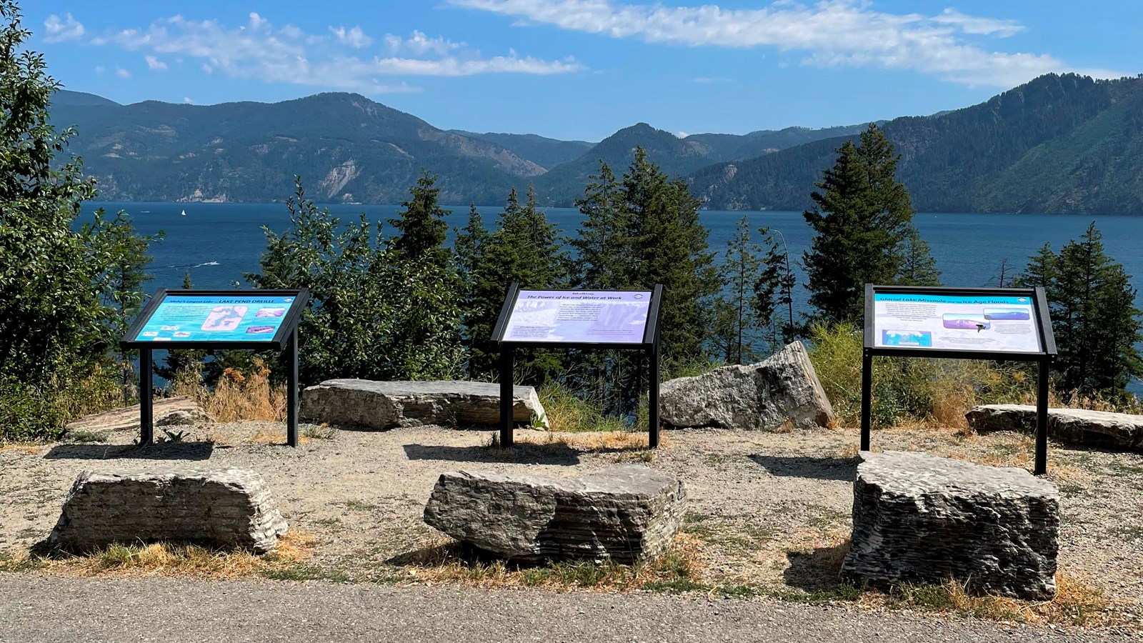 Wayside Exhibits and Lake Pend Oreille