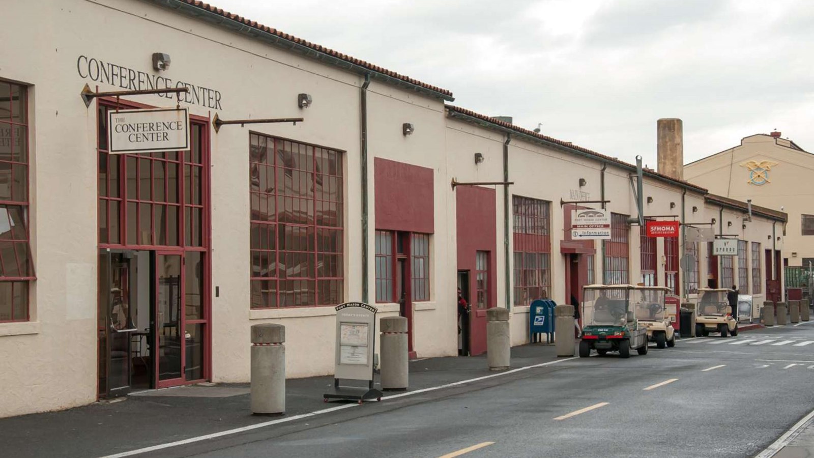 The front of Landmark Building A.