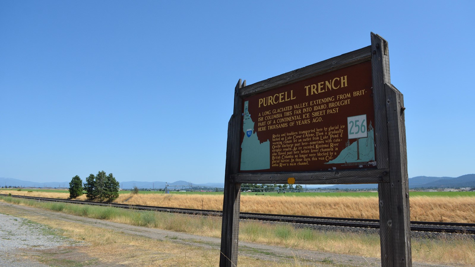 Purcell Trench geology sign