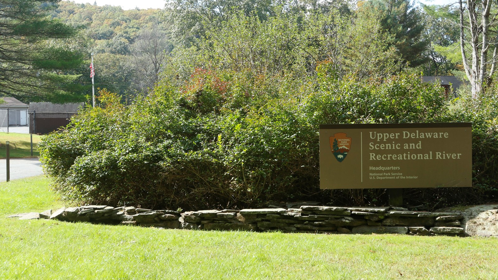 Large sign with text 