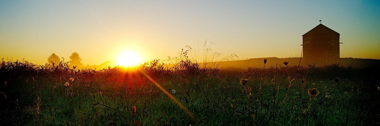 Sunrise at Fort Vancouver.