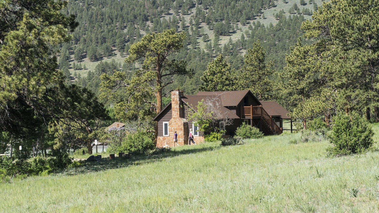 View of the RMNP Wilderness Office building in summer