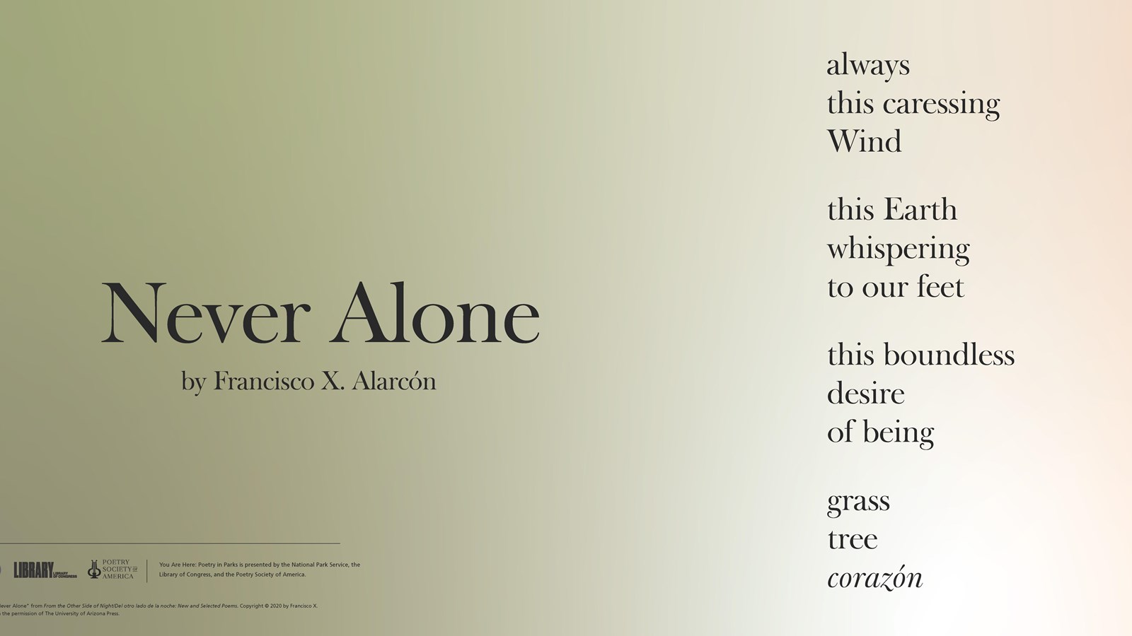 A portion of a picnic table top featuring a poem titled 