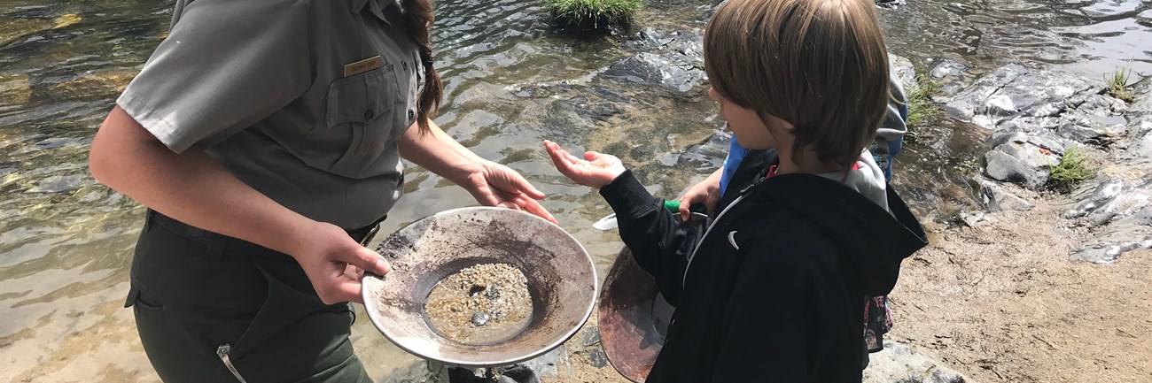 Ranger Lead Gold Panning Program at Whiskeytown NRA