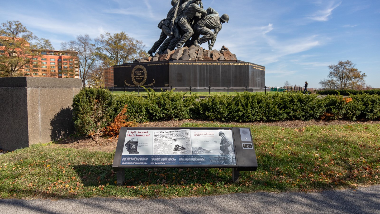 The front page of a New York Times magazine is displayed on the information panel. 