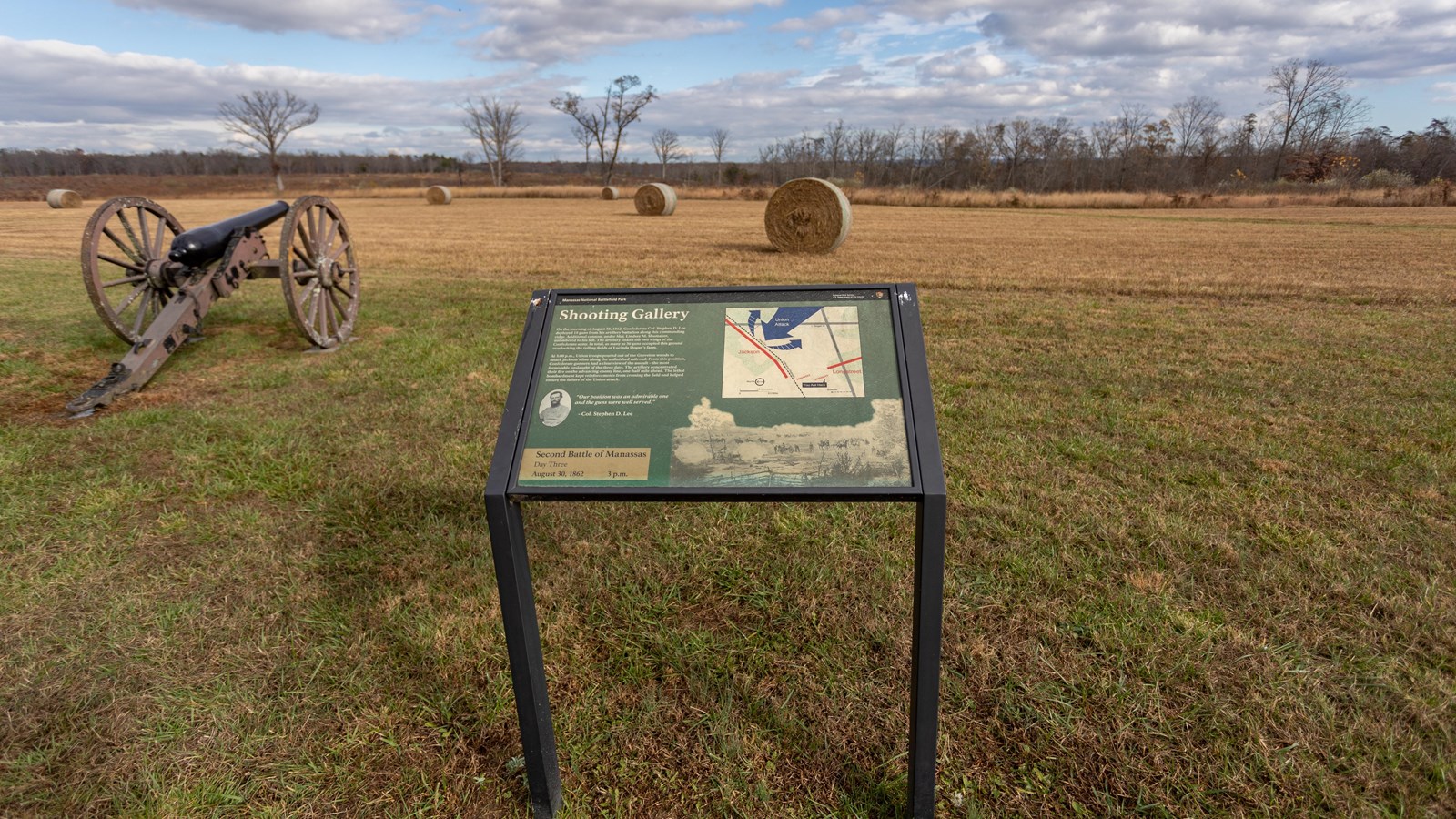 A sketch drawing of soldiers standing in a line before a wood fence is depicted.