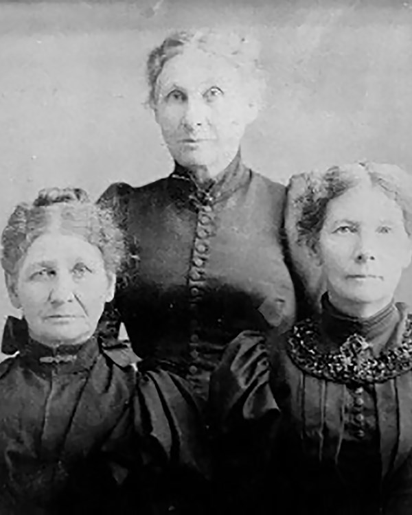 Historical portrait of three women.