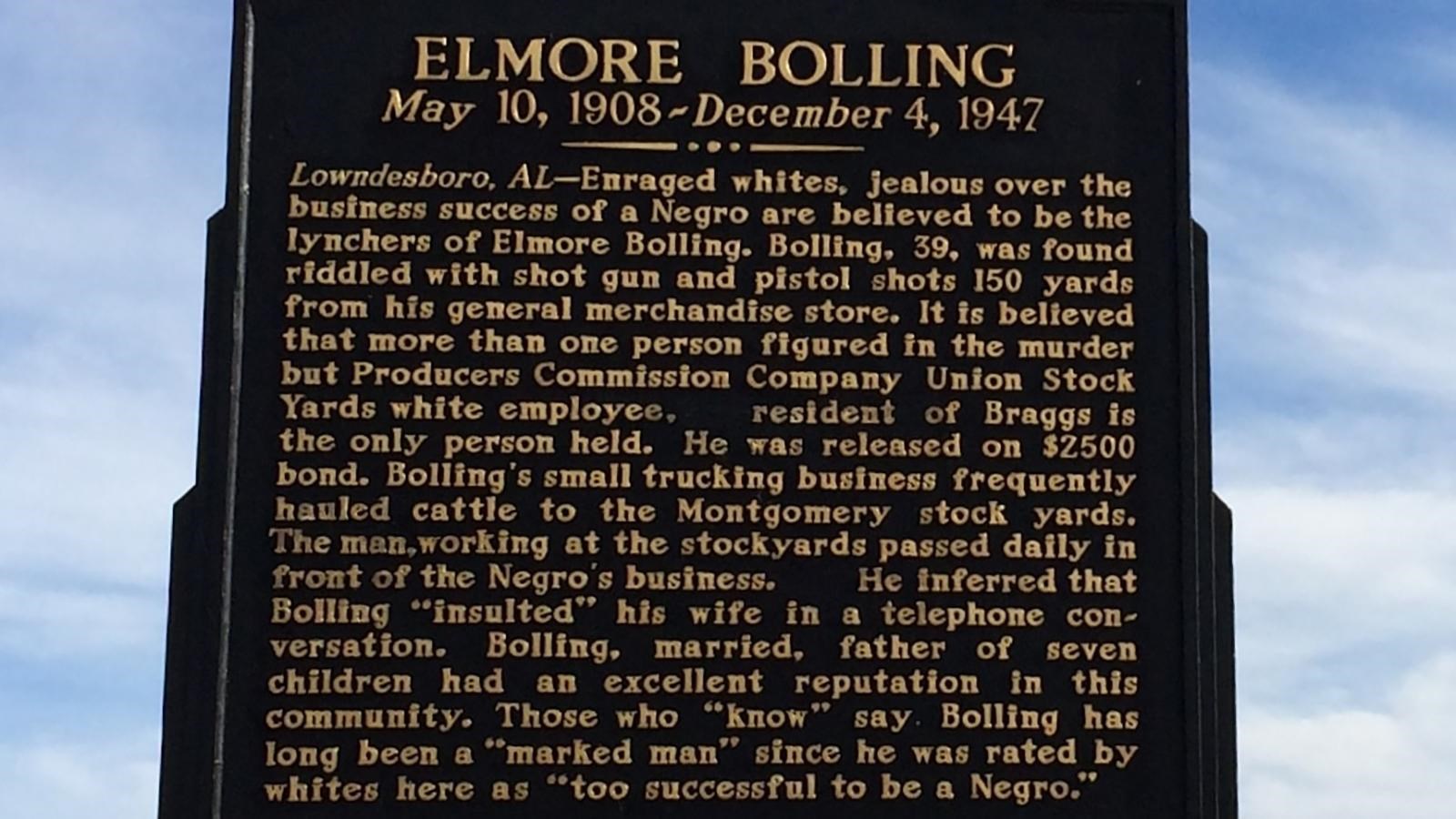 A marker along the highway