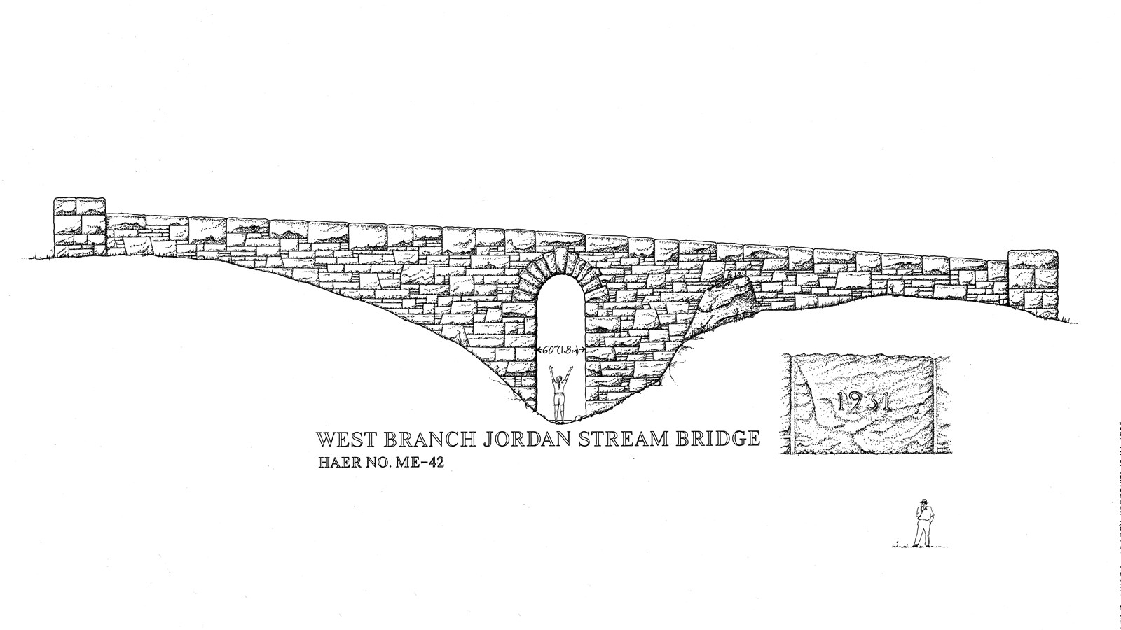 West Branch Jordan Stream Bridge (J) (U.S. National Park Service)