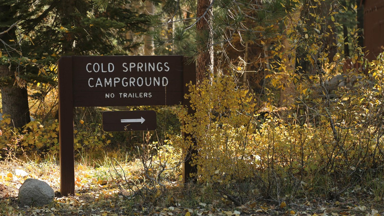A sign reading 