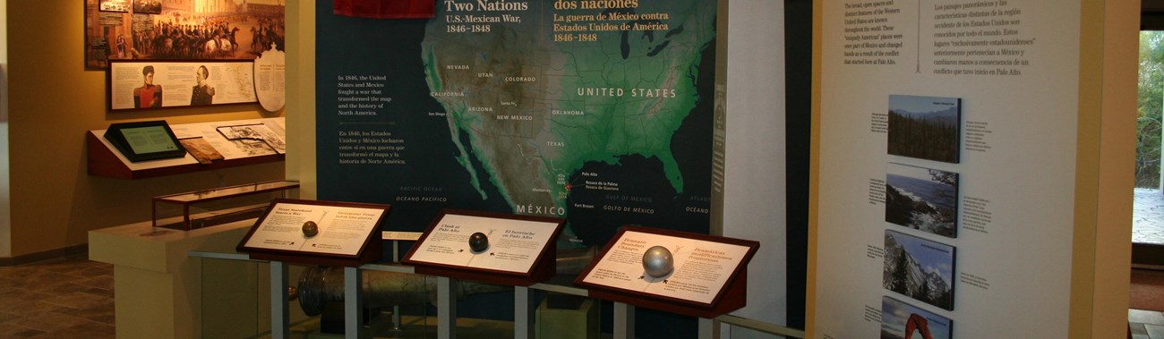 Main exhibit panel at the visitor center.