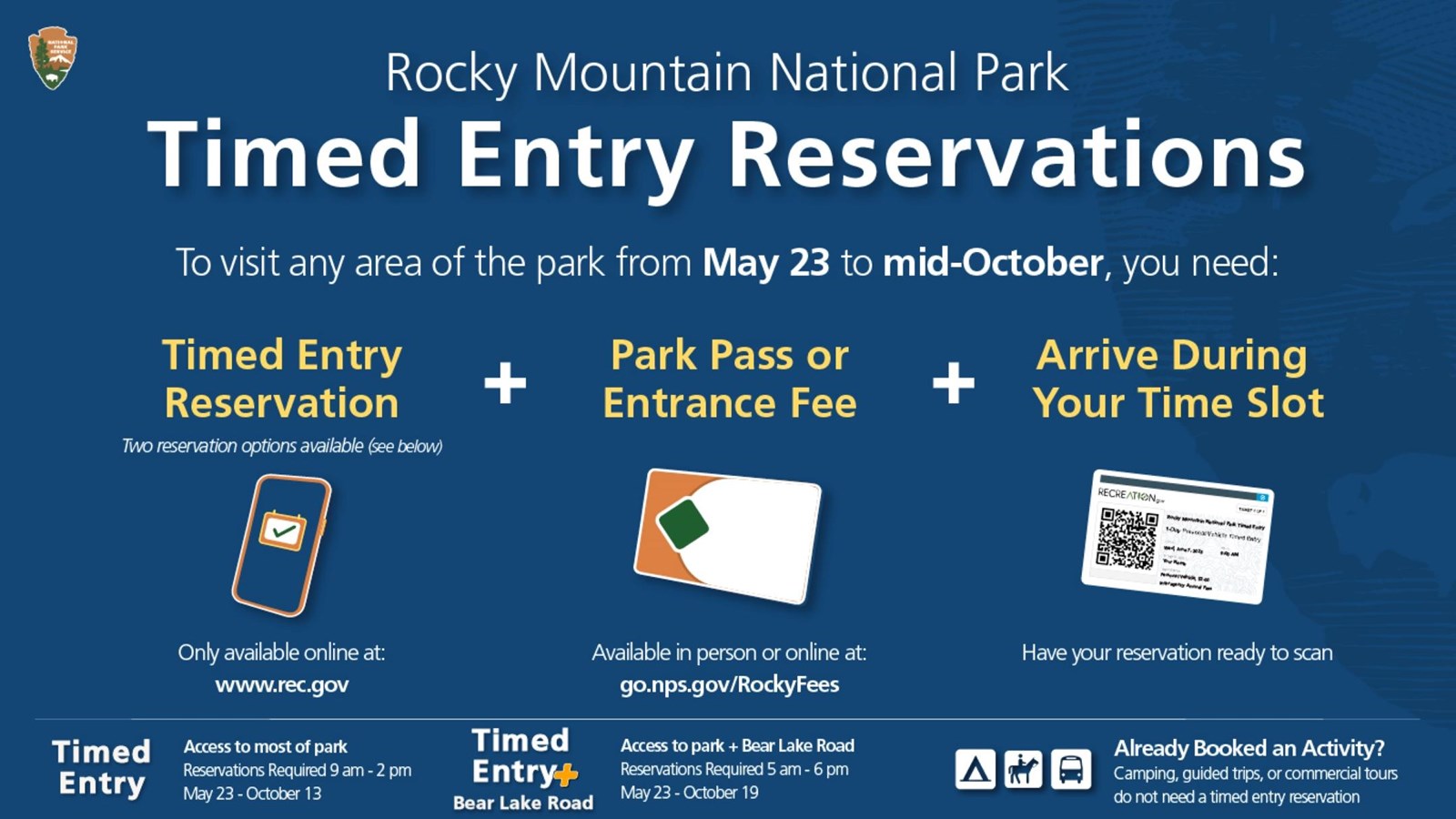 Rocky Mountain National Park Timed Entry Reservations