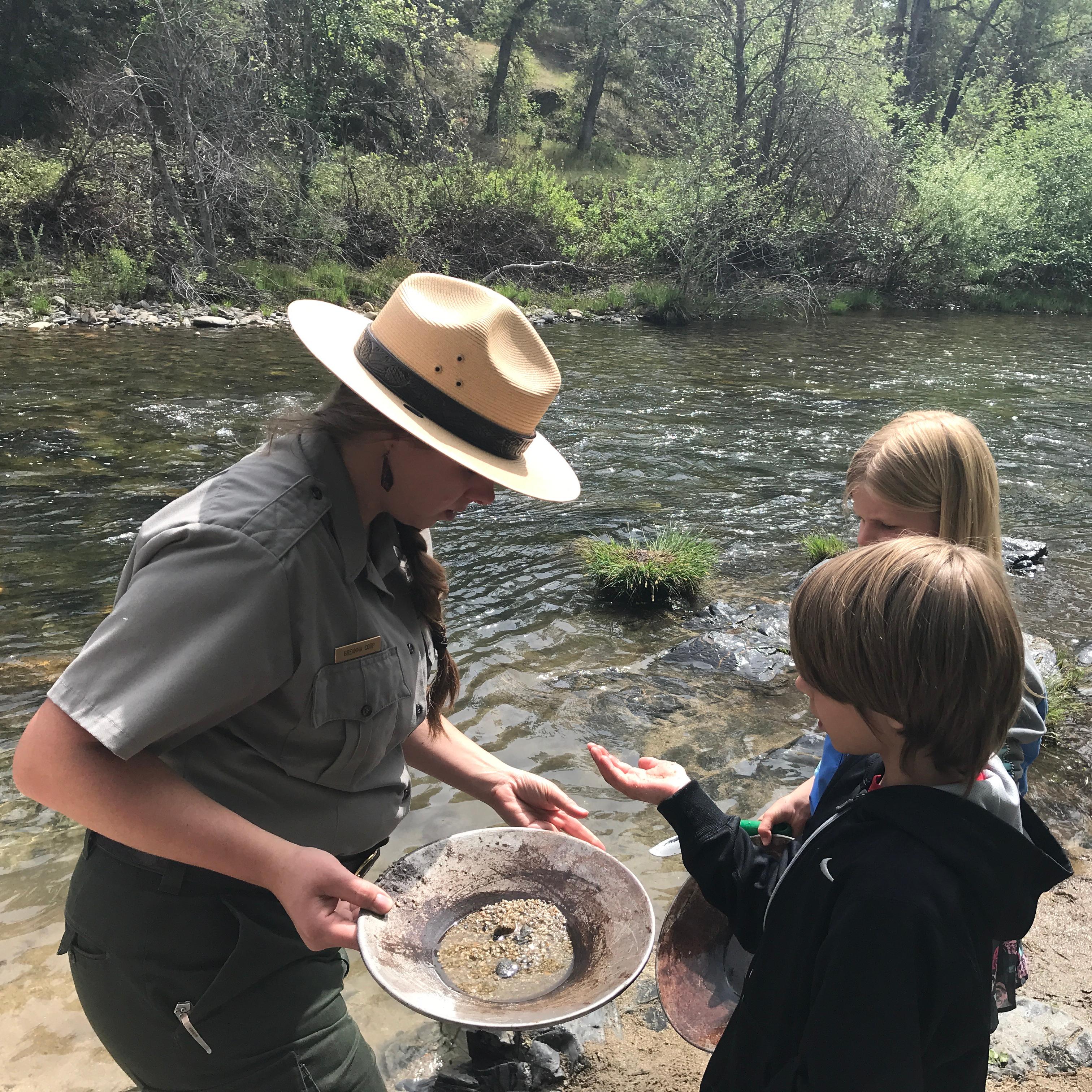 Ranger Lead Gold Panning Program at Whiskeytown NRA
