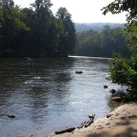 river with trees on both sides