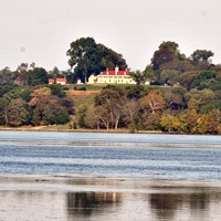View of Mount Vernon across the Potomac River from Piscataway Park.