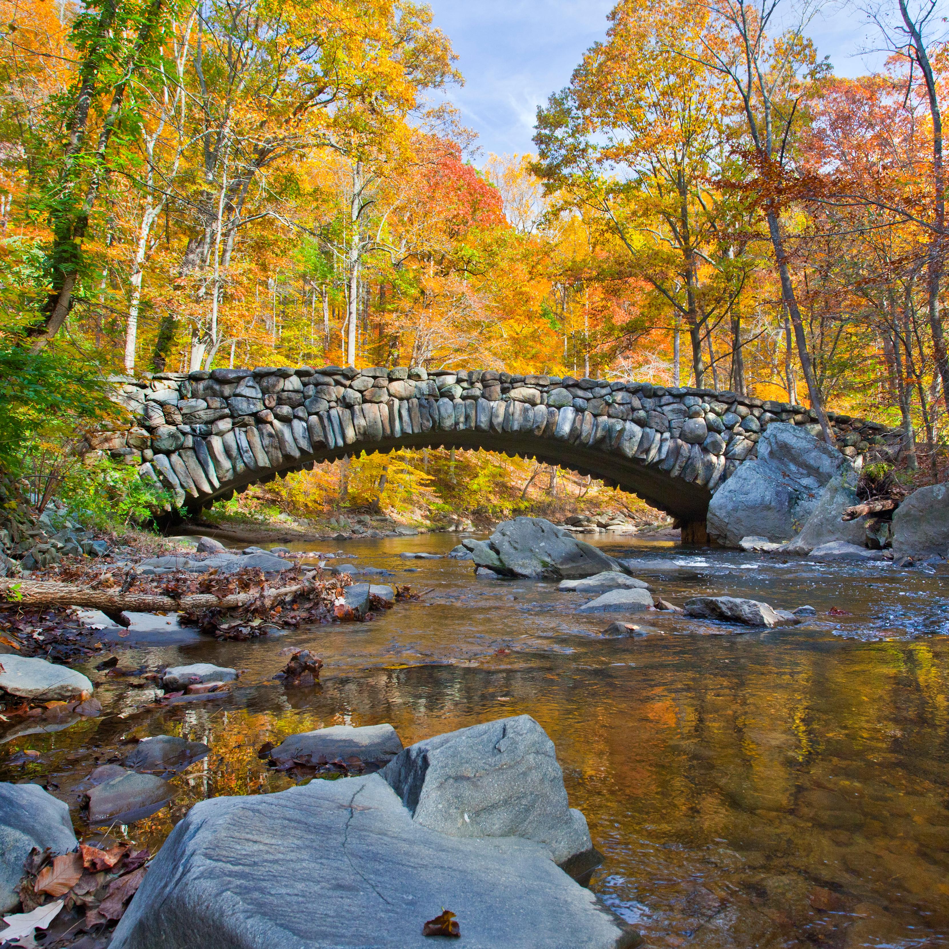 Boulder Bridge in Rock Creek Park.