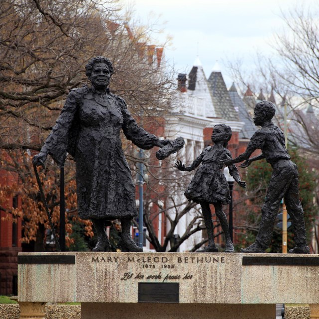 Mary McLeod Bethune Memorial in Lincoln Park.