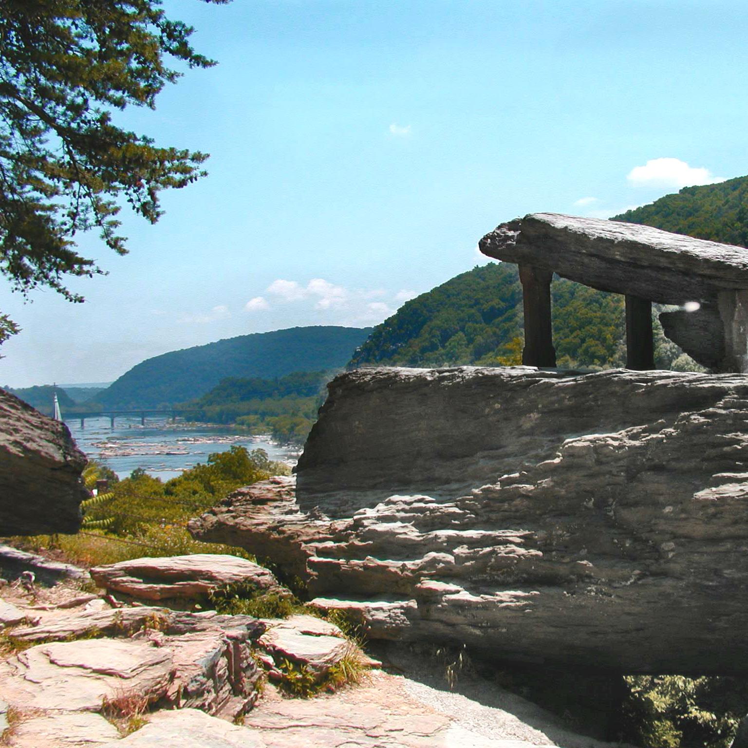 View of river from Jefferson Rock. 