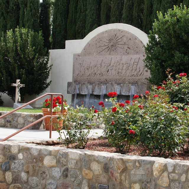 The Memorial garden and Gravesite