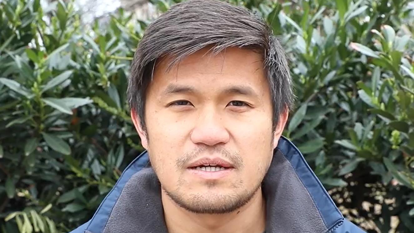 Portrait of a male volunteer. 