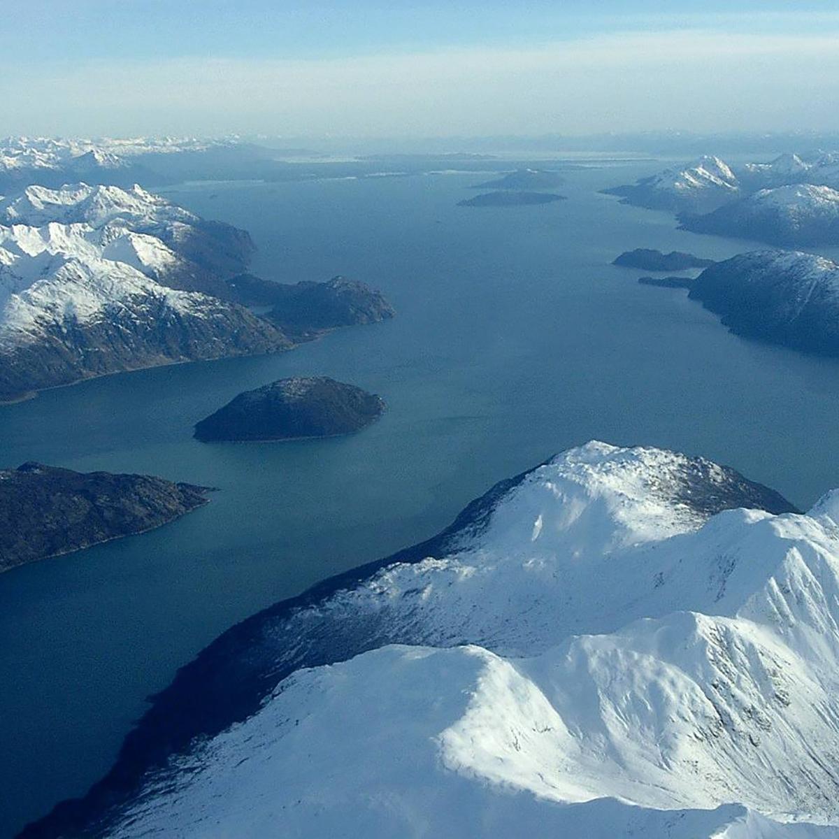 Overlooking the islands in Glacier Bay.
