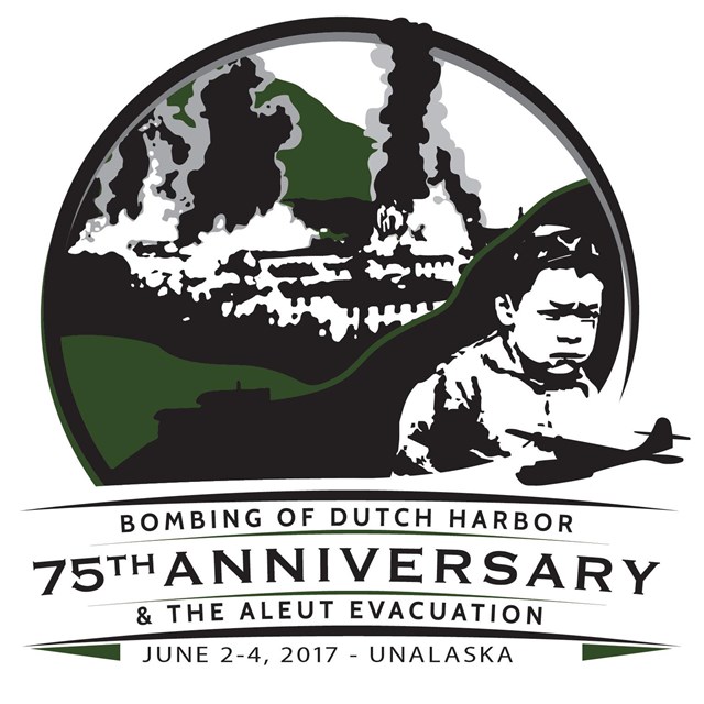 Logo showing buildings on fire and upset child. Text reads 