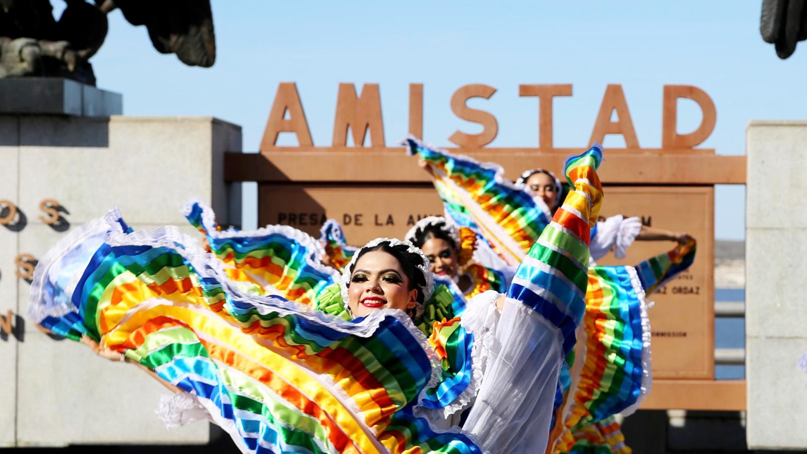 Traditional Mexican folklorico dancers add to the festivities surrounding La Fiesta de Amistad.
