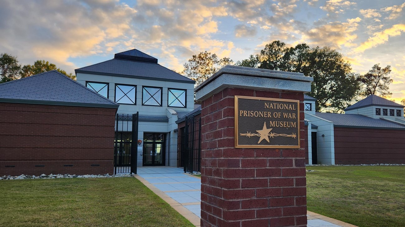 Large brick building titled the National Prisoner of War Museum