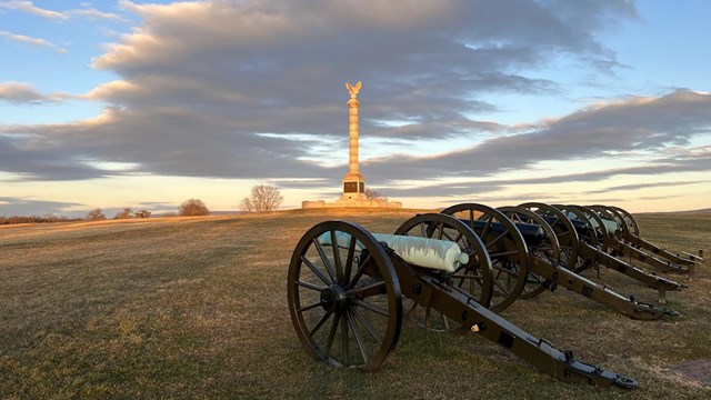 Artillery Display Near NY State Monument