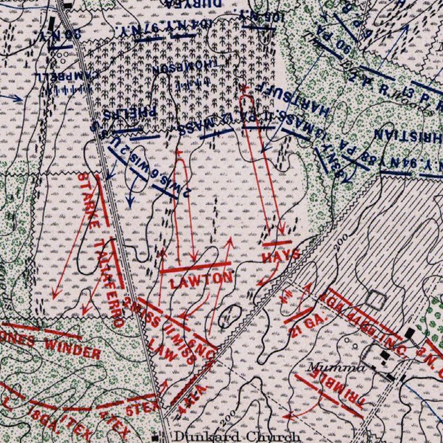 Battle Map at 7:00 a.m.