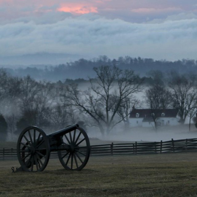 Image of Tompkins' Battery at sunset