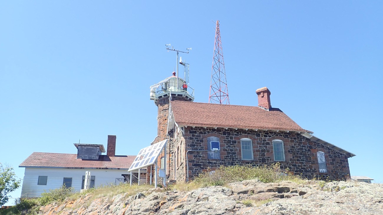 Image shows Passage Islands lighthouse