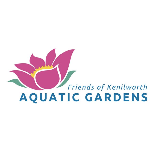 The Friends of Kenilworth Aquatic Gardens Logo, which is of a pink flower.